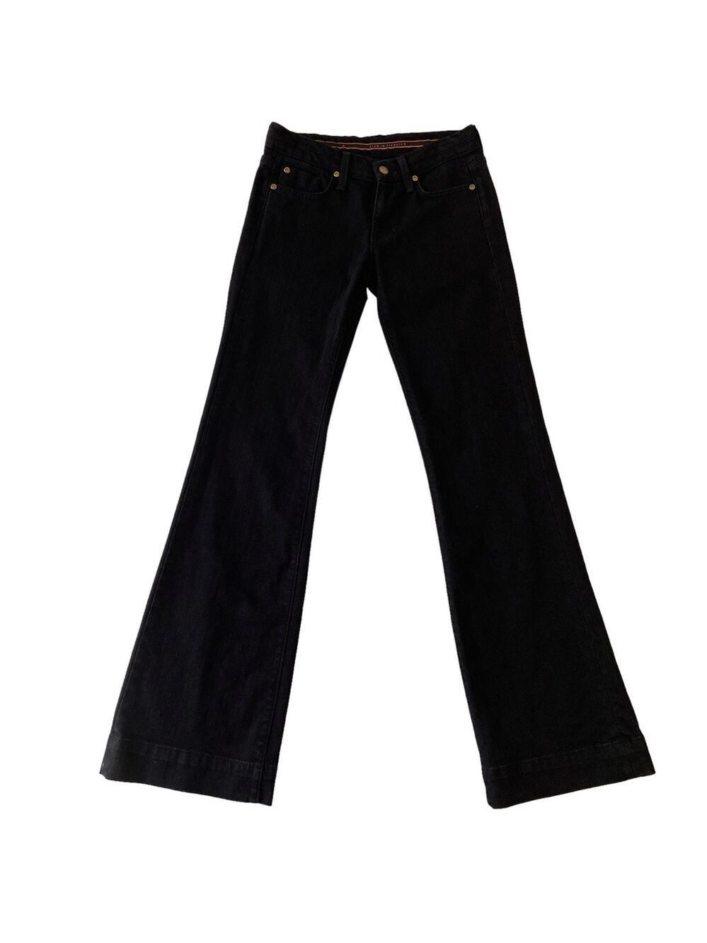 Fidelity Jason Trotzuk Hyacinth Jeans Black Overdie Low Waist Trouser Stretch 25
